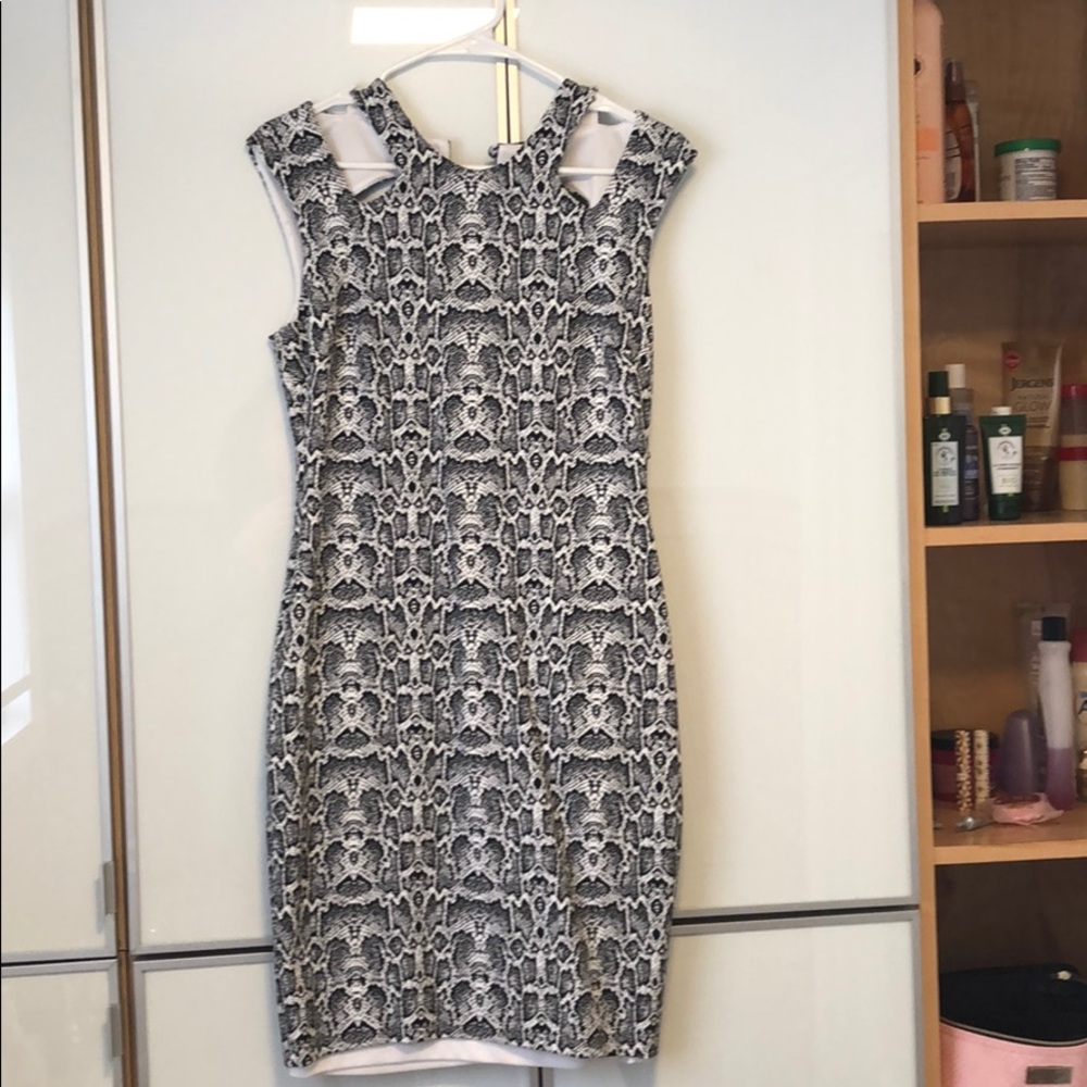Snake print dress